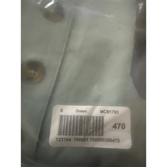 MODCLOTH Every Waking Momentum Jumpsuit Blue Linen Blend Tie-Shoulder - Sz S NWT - Picture 4 of 4